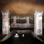 Tomba dei rilievi nella necropoli di Tarquinia (Rm)